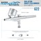 Master Airbrush G22 Multi-Purpose Dual-Action Gravity Feed Airbrush Gun for Model Painting, Graphics, Cake & Fine Art - Air Brush Gun Only with a 0.3mm Tip and 1/3 oz. Fluid Cup, Art Hobby Crafts